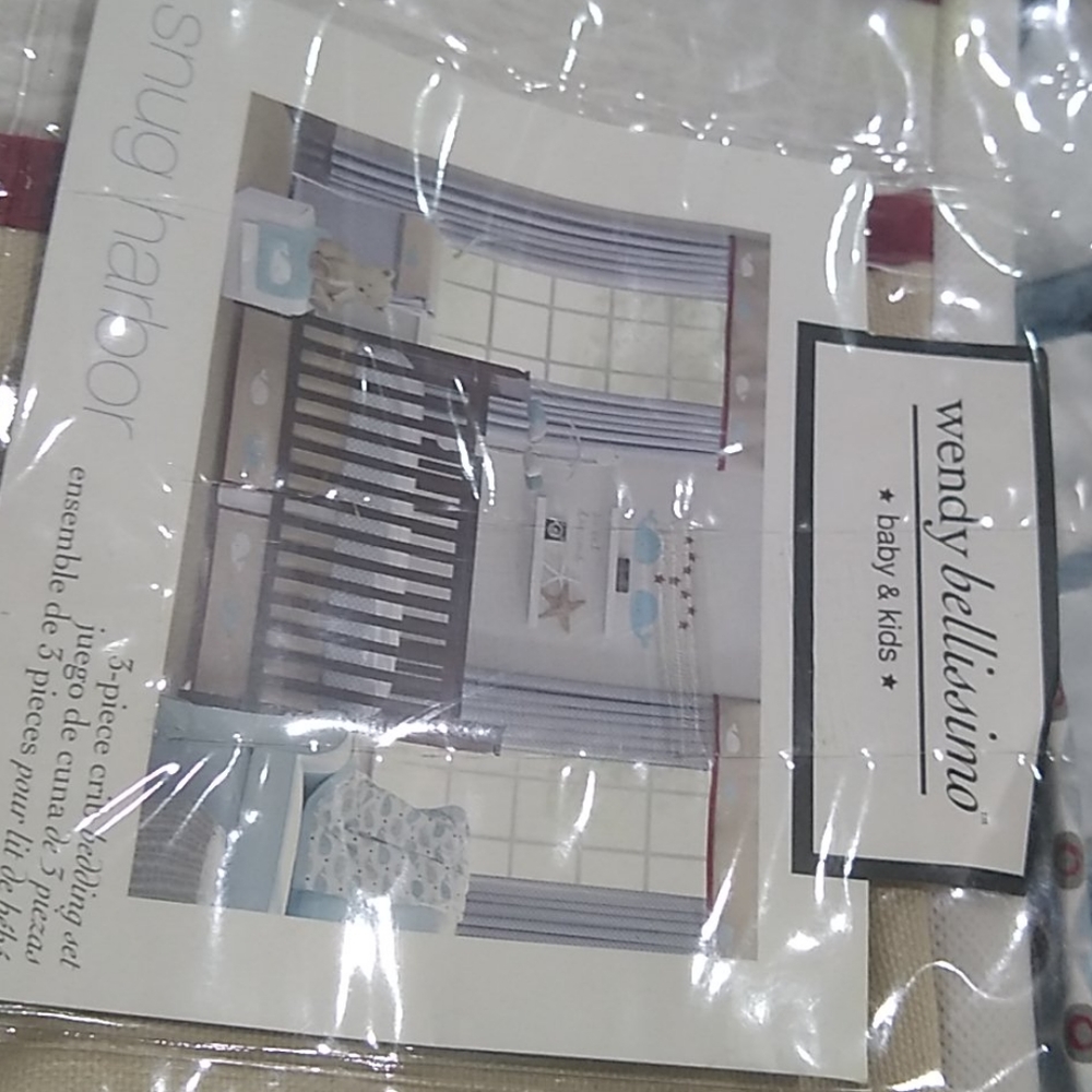 3-piece crib bedding set